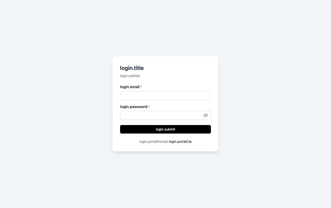 Admin Login Page