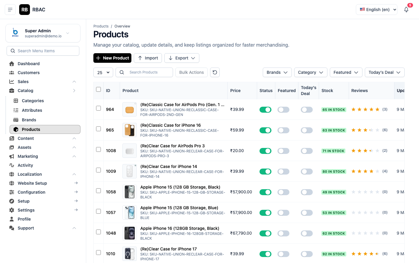 Product List
