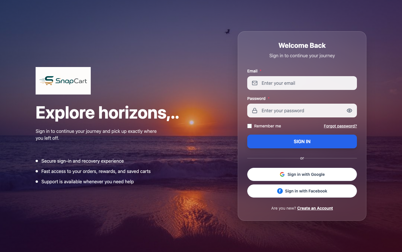 Storefront Login
